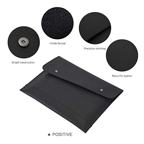Image of Envelope A4 Documents Folder Case,Convenient Business & Conference File Pu leather Clutch Bag for Women and Men