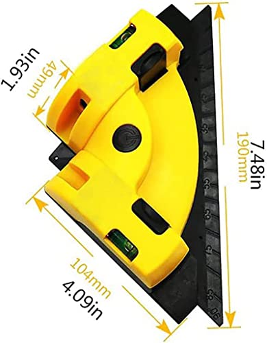 Buscador de ángulos digital 90 grados con nivel láser miniatura 5