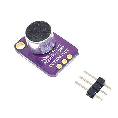 Youmile 5PACK Mikrofonverstärkermodul MAX4466 Electret Mikrofonverstärker GY-MAX4466 Breakout Sensor, mit einstellbarer Verstärkung Breakout Board für Arduino