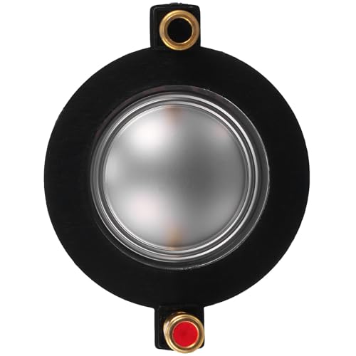 CLISPEED Repuesto de diafragma de bocina de 4 mm para altavoz profesional, pieza de reparación de altavoz de plástico negro compatible con accesorios de audio para el hogar
