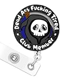 看護師やサラリーマン向けの面白いバッジリール、かわいい死神バッジIDホルダー、放射線科スケルトンER Tech RN CNA MA 看護師用ギフトアクセサリー用の皮肉な格納式IDクリップ