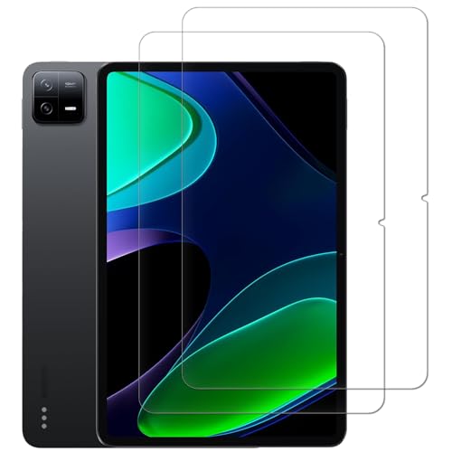 Vsjnk Screen Protector for Xiaomi Pad 6/6 Pro Tempered Glass 2 Pack High Hardness Clear Guard Film for Xiaomi Pad 6/6 Pro