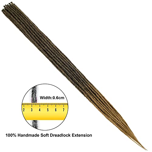 Long Dreadlocks Extenisons 36" 10 Strands Synthetic Dreadlock Extensions Reggae Crochet Dreads Extensions Fake Blonde Dreads Hip-Hop Loc Style Soft Faux Locs Extensions For Women/Men,#M1B/27 #TOP4