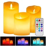 🎄【Material de Cera Real】 - Increíblemente realista baile llama LED Vela, la tecnología de simulación de llama hace que las velas se balanceen y parpadeen de manera tan convincente. La luz es creada por una cuenta de LED, no por una llama de fuego real, nunca más se preocupe por los accidentes relacionados con el fuego, es seguro para usar con niños y mascotas