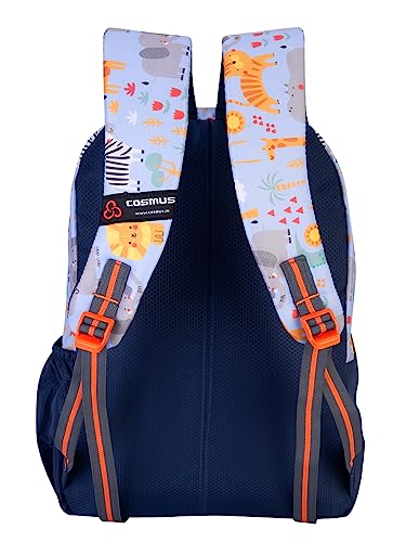 Image of COSMUS KIDO ANIMO Printed School Bag 20L - 16 inches Kids Polyester Backpack ideal for Boys and Girls of Age Group 2-5 yrs | Small Students Daypacks
