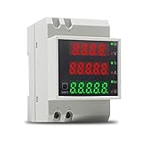 【Mehrfeldanwendung】 Dieser Volt-Ampere-Wattmeter-Monitor ist einfach zu installieren und kann im Innen- oder Außenbereich in Schule, Markt, Haushalt, Industrie, Labor und anderen Bereichen eingesetzt werden. Achtung: Der Zähler kann nur zur Messung von 50/60 Hz Wechselstrom in der Stadt verwendet werden. Es wird zerstört, wenn Rechteckwellen, Wechselrichterausgänge oder nicht standardmäßige Sinuswellen gemessen werden.