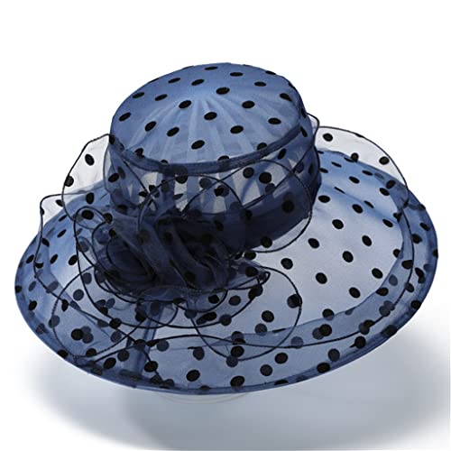 Chapeau pliable pour femmes en organza idéal comme chapeau de visiteur d'été