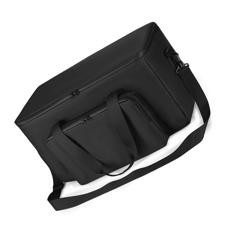 Étui de rangement portable pour JBL PartyBox On-The-Go 2/1, sac de haut-parleur en tissu 900D durable avec poignée et sangle, organiseur de voyage en plein air, 52 x 24 x 29 cm, noir