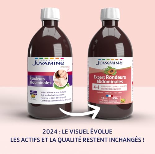 JUVAMINE - Expert Rondeurs Abdominales - 45 ans et + - Action 4-en-1 - Brûle-graisse, Digestion et Ballonnements - Affine la silhouette - Format 500 mL - Fabriqué en France – Image 4