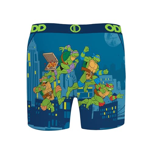 Odd Sox Kid Boy's Boxer Brief, Teenage Mutant Ninja Turtles, TMNT, Funny Novelty Print, Small2