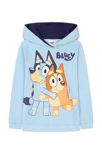 Bluey Hoodie Boys Girls Cotton Kids Hoody (4-5 Years) Blue