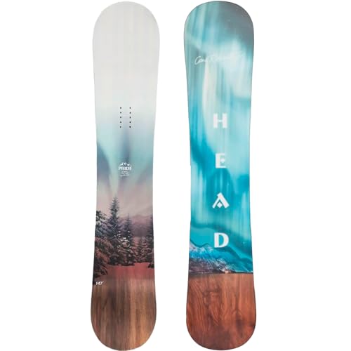 HEAD Women's Pride 2.0 Aurora Snowboard | Durable Lightweight Twin-Directional Outdoor Winter Sport All-Mountain Freestyle Hybrid Camber Snowboard | Beginners & Intermediate, 147