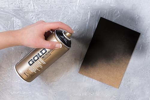 Montana Cans Montana GOLD 400 ml Color, Shock Black Spray Paint,MXG-S9000, 13.5 Ounce (Pack of 1)