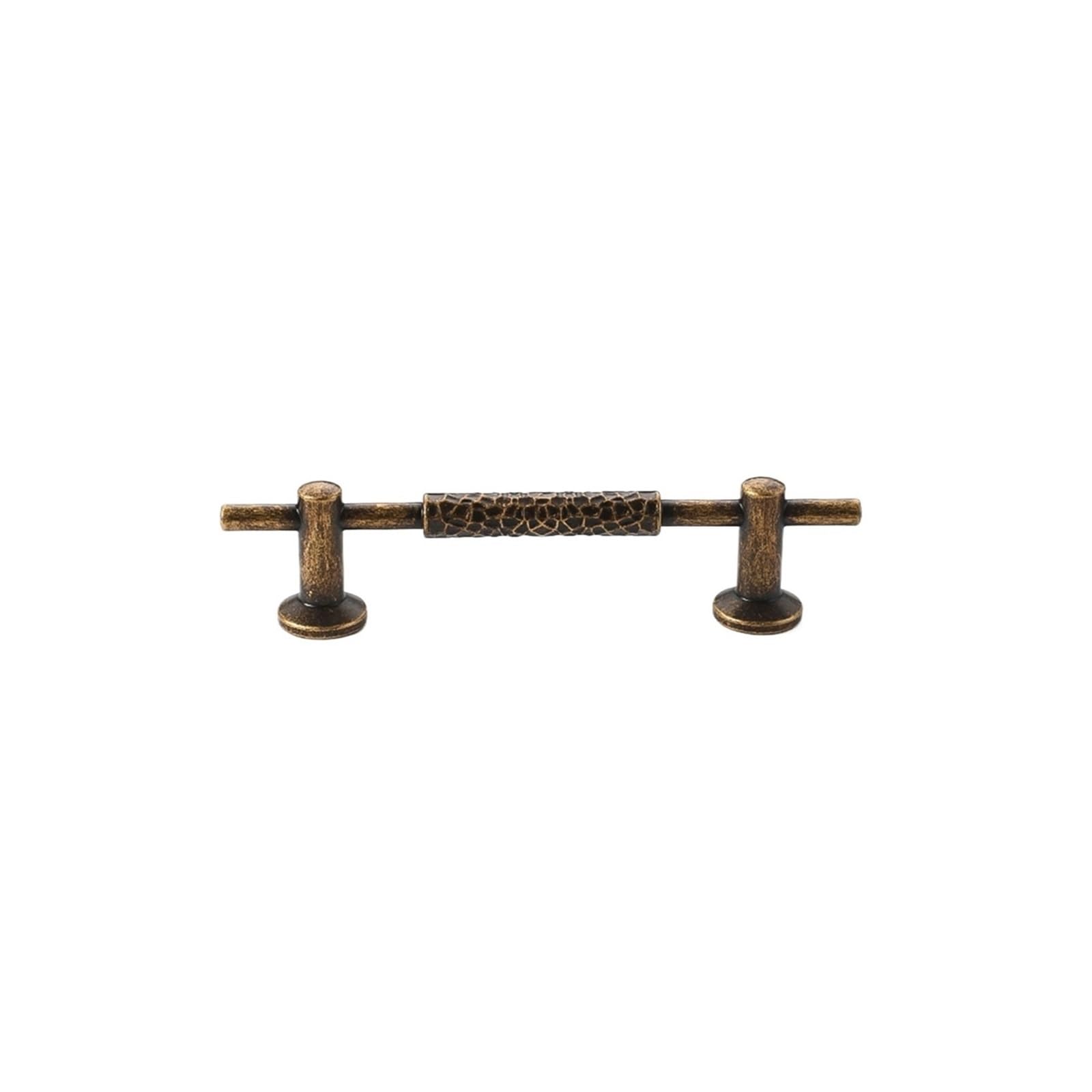 Yonmledo 10557-96Mm Brass Vintage Drawer Handles 2Pcs Yellow Antique Brass Wardrobe Door Pull Vintage Furniture Handle Single-Hole Drawer Knobs Cabinet Antique Bronze Hardware Handle(10557-96Mm)