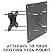 Mount-It! VESA Mount Adapter Plate - Monitor and TV Mount Extender Conversion Kit Allows 75x75, 100x100 to Fit Up to 200x200 and 200x100 mm Patterns, Heavy-Gauge Steel, Hardware Included