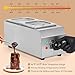 Dyna-Living Chocolate Melting Pot 2-Tanks Commercial Chocolate Tempering Machine Chocolate Tempering Pot 1000W Electric Chocolate Melter Pot Chocolate Warmer for Milk Coffee Cheese