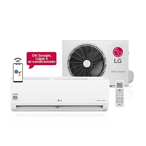 Ar Condicionado Split Hi Wall LG DUAL Inverter Voice 22000 BTUs Frio S4UQ24K231D 220V