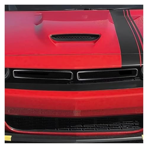 Garniture de calandre avant en carbone véritable pour Dodge Challenger de luxe