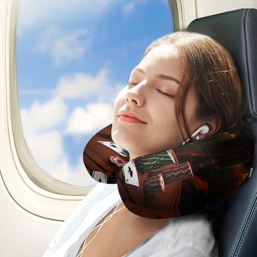 Almohada cervical de memoria para viaje y oficina miniatura 3