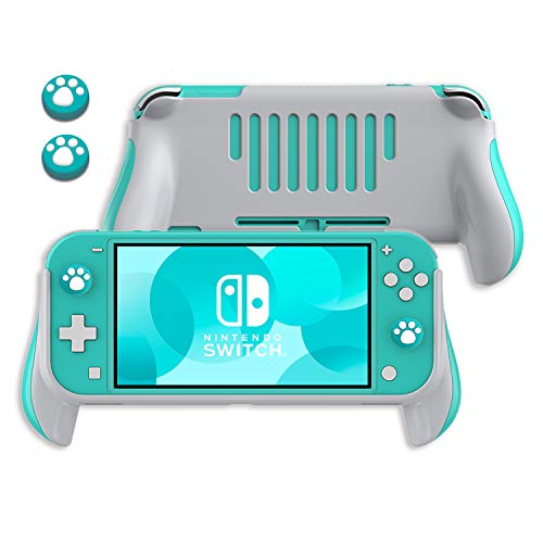 Lammcou Handgreepbeugel voor Nintendo Switch Lite 2019, Switch Lite Handgrepen & Cat Claw Design Thumb Grip Caps Nintendo Switch Lite Ergonomische Handheld Houder - blauw