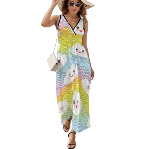 Robe de plage fluide et décontractée : votre alliée robe longue d'été sans manches