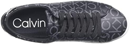 Calvin Klein Women's Gules Sneaker, Black 002, 7 | Image 4