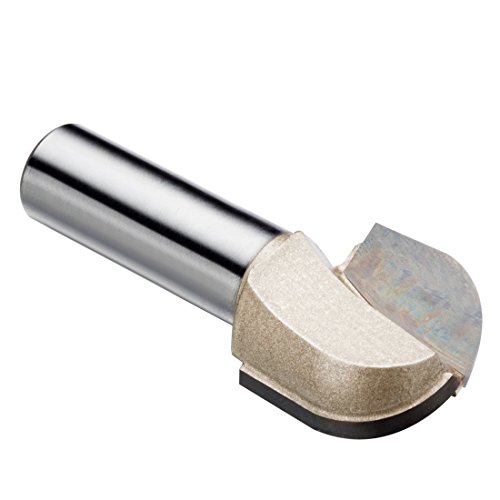 Uxcell 1-Inch Cutting Dia, 1/2-Inch Straight Shank, Tungsten Carbide Core Box Round Nose Router Bits #TOP3
