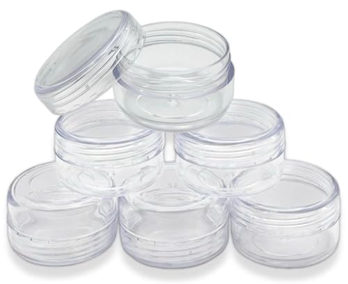 PaulStore Lot de 4 mini pots de voyage ronds pour échantillons, cosmétiques, 20 ml – vue 5