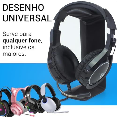 Suporte Fone Headphone Headset Universal Stand De Mesa C1