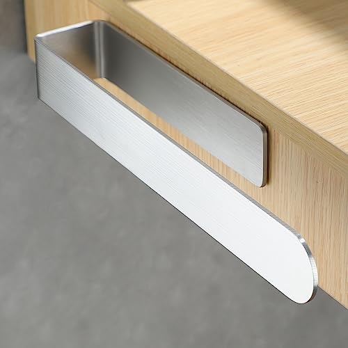 YIGII Towel Holder- 30CM Self Adhesive Towel Rack, Stainless Steel Bathroom Towel Rail for Towels, No Holes Required and Easy Installation
