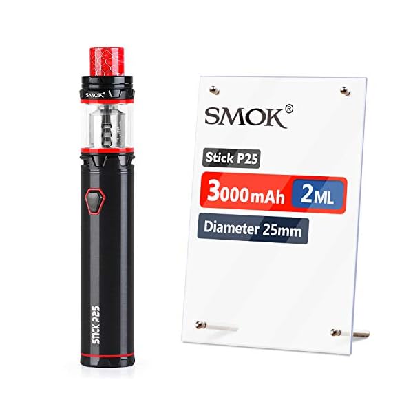 Offiziell SMOK Stick P25 3000mAh Akku TFV12 P-Tank E Zigarette Starter Set, Elektronische Verdampfer 2ml, 2x 0.17ohm M4…