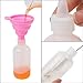 CUCUMI 16pcs Plastic Squeeze Bottles for Liquids & Sauces, 4oz Squeeze Bottles with Red Tip Caps Measurement Marks for Icing Cookie Decorating, Crafts, Art, Glue, Kitchen Condiments