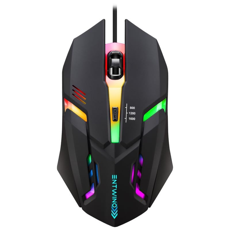 Design Studio Ranger Gaming Mouse, Braided Wire, DPI Button, Metal Bottom, Wired Optical Mouse for Laptops and Computers-image-31