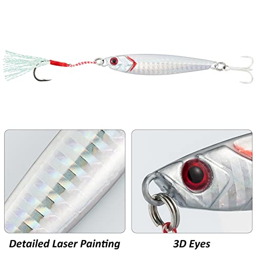 image for Dr.Fish Metal Jigs Casting Jigs Assortment 5 Jigging Spoon Minnow Long