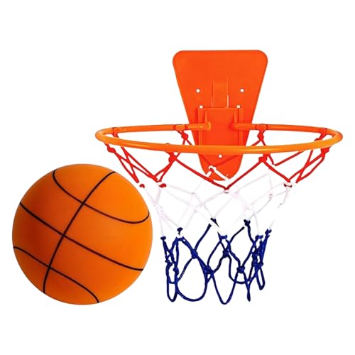 Ruhiger Basketball, ruhiger Rückpralltrainer, leiser Kindersportgerät, weicher Trainingsball, ohne Geräuschentwicklung für A