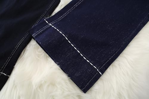 Women's Wide Leg Jeans with Straight Leg Fit - High Waisted Tummy Control & Hip Lift, 2025 Trendy Stretchy Denim Pants