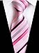 Hot Pink Striped Neckties Silk For Men Boy Suit Fitness Dating Fashion Prom Ties 07