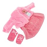 Komplettes outfit-zubehör: dieses set enthält glitzerpuppenkostüme, einen prinzessinnenrock für mädchen und tanzoutfits, die der geburtstagskleidung für puppen endlose details verleihen und die kreativität und das geschichtenerzählen von kindern fördern, rosa babykleidung, mädchenkleidung