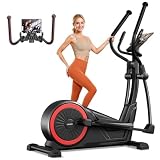 UMAY Elliptical Exercise Machine with 15.5" Stride & Heart Rate Grips