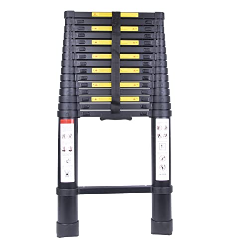 Escalera telescópica Extensión Telescópica de Aluminio Escalera Plegable Telescopica...