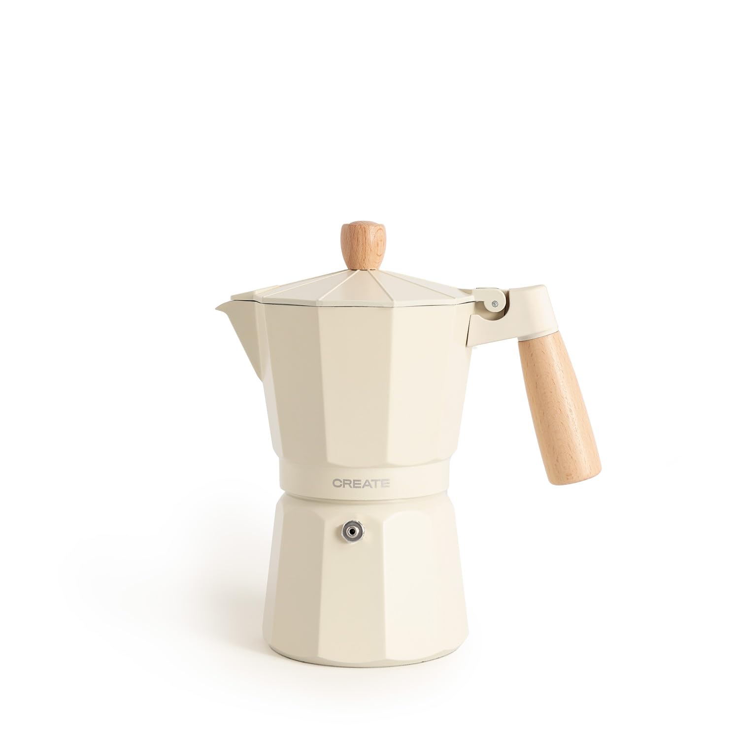 CREATE Thera Moka Retro, cafetière italienne, 9 tasses, blanc cassé