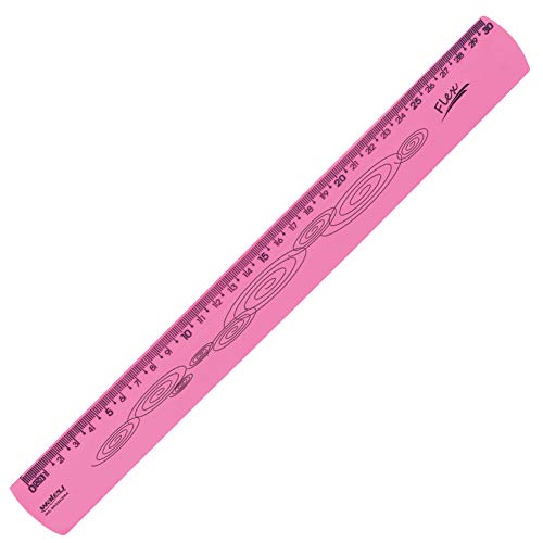 Regua 30cm Neon Flexível Rosa