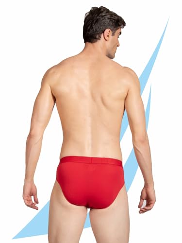 Image of Nautica Men's Cotton Blend Classic Solid Briefs