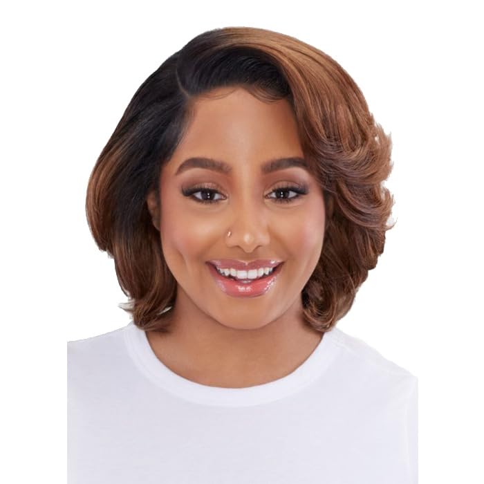 Xceptional Gold Label Wide Synthetic Glueless Wavy Bob HD Lace Front Wig - GOLD UNIT 3 (1)