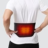 Power Ionics Lumbar Supports, Comfortable Wrap Self Heating Waist Belt for Men, Magnetic Waist Belt