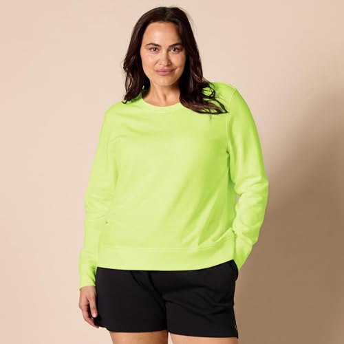 Image of Amazon Essentials Women's Fleece Crewneck Long Sleeve Pullover Sweatshirt (Available in Plus Size)