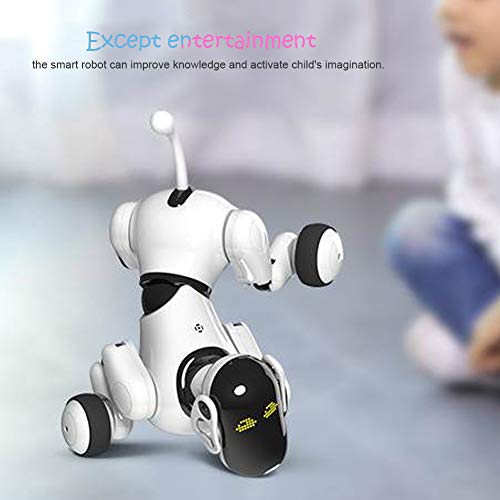 Brinquedo para cachorro robô, sensor de toque resistente ao desgaste do brinquedo robô firme para en