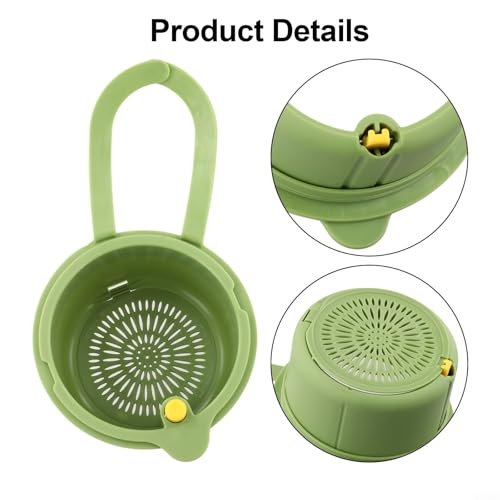 Colador colgante para fregadero de cocina blanco miniatura 6