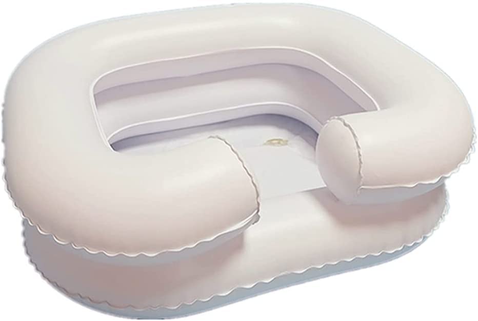 Bassin de lavage de cheveux gonflable portable pour personne handicapée