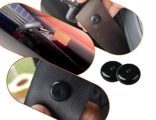 Emezddo 15 piezas tope de cinturón de seguridad,soporte de hebilla de cinturón de coche,hebilla antideslizante,adaptador de cinturón de seguridad,botón de tope de cinturón de seguridad(negro) - imagen 6